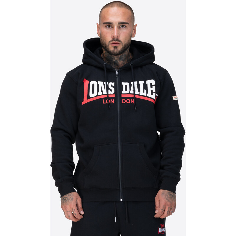 Lonsdale Mens hooded zipsweat jacket regular fit 108477409