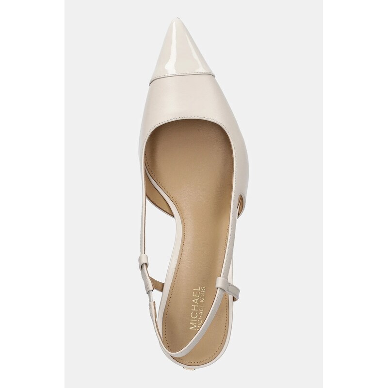 Kožené lodičky MICHAEL Michael Kors Alora Toe Cap Mid Sling