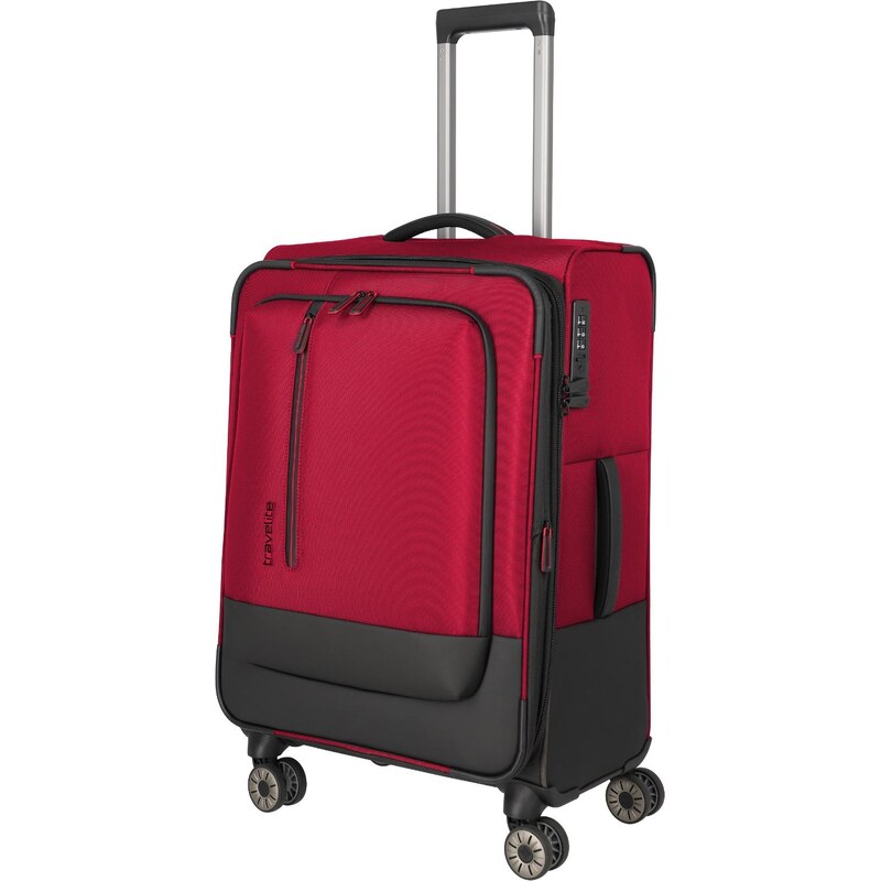 Střední cestovní kufr na kolečkách Travelite Crosslite 5.0Red