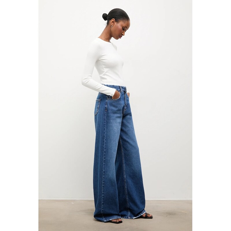 Answear.LAB wide leg džíny dámské