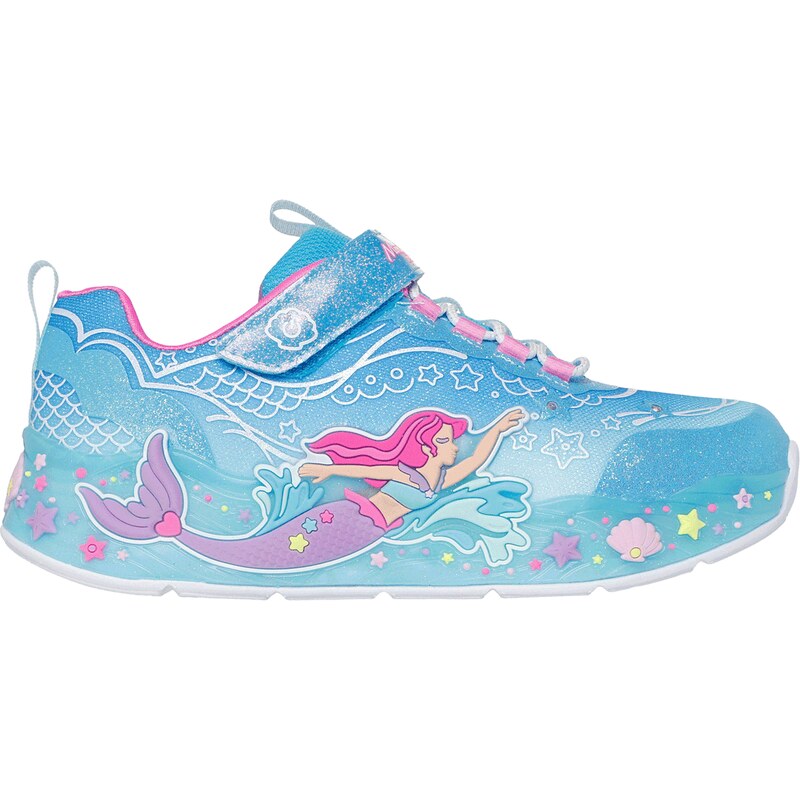 Skechers Dívky S-Lights: Mermaid Dreams Shoes v Modrý, Velikost