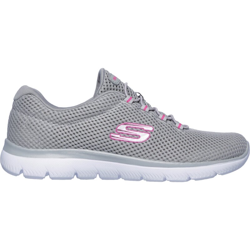 Skechers Ženy Summits Shoes v Šedá/Sytě Růžová, Velikost 39.5,