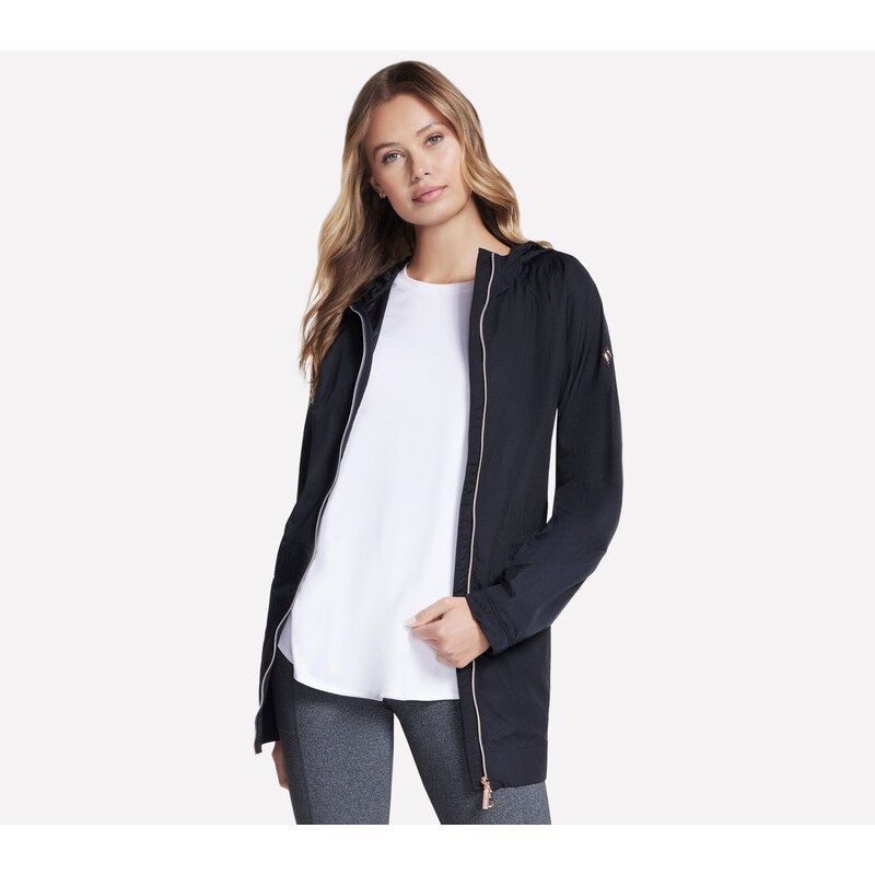 Skechers Ženy GO WALK Anorak bunda v Černá, Velikost XS