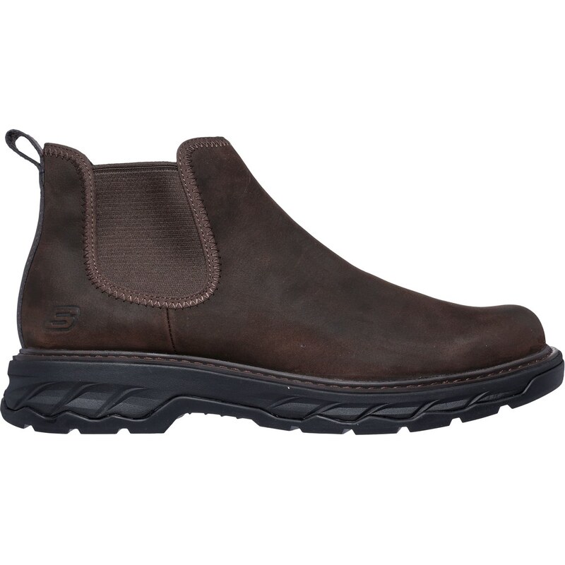 Skechers Muži Relaxed Fit: Lockett - Heath Shoes v Tmavě Hnědá,
