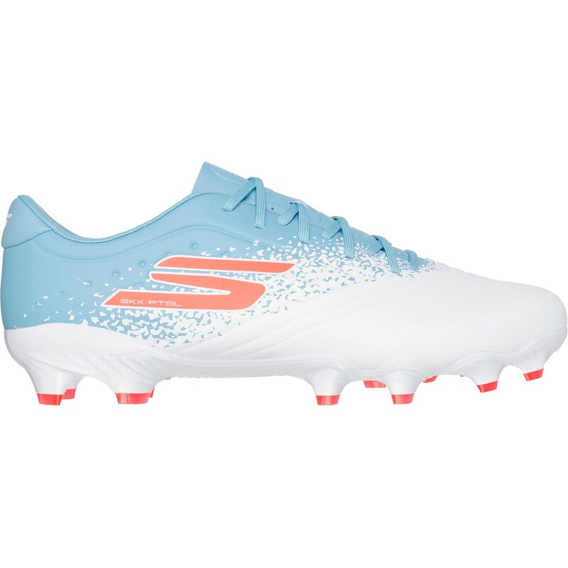 Skechers Razor 1.5 Academy FG Shoes v Bílý/Zeleno Modrá Barva,
