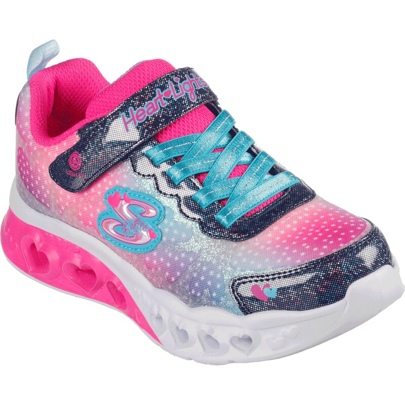 Skechers Dívky Flutter Heart Lights - Simply Love Shoes v Tmave