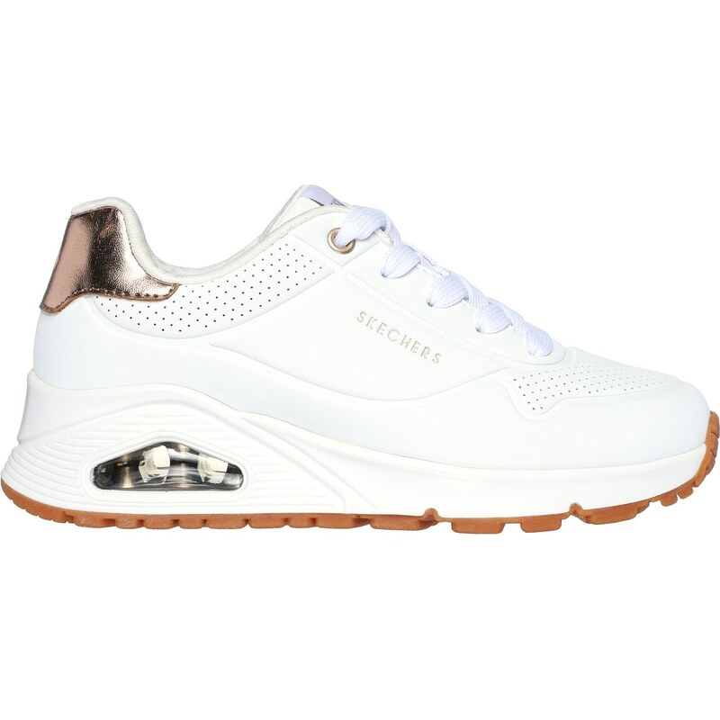 Skechers Dívky UNO Gen1 - Shimmer Away Shoes v Bílý, Velikost 33