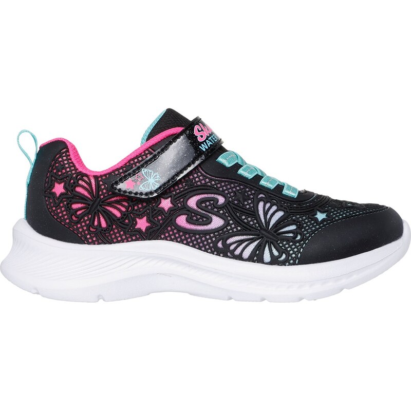Skechers Dívky Jumpsters 2.0 - Butterfly Flush Shoes v Cerná,