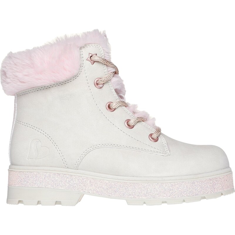 Skechers Dívky Street Glitz Shoes v Přírodní Barva, Velikost 36