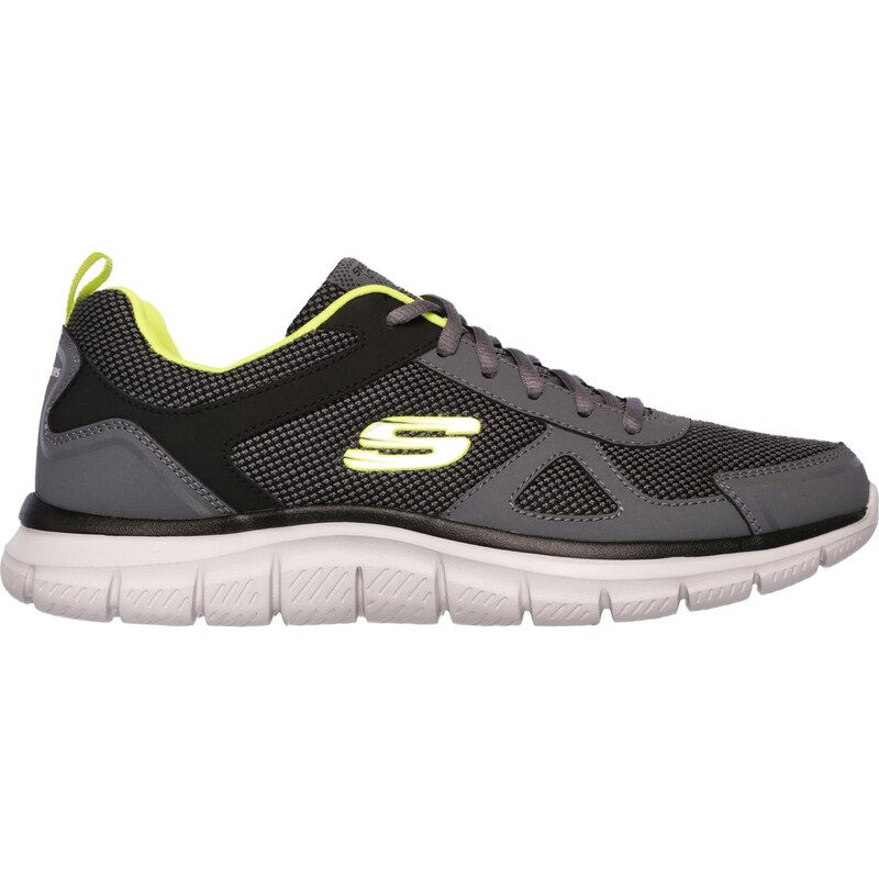 Skechers Muži Track - Bucolo Shoes v Sedá Uhlíková/Limetková,
