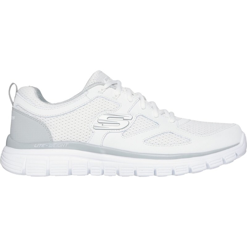 Skechers Muži Burns - Agoura Shoes v Bílý/Šedá, Velikost 41