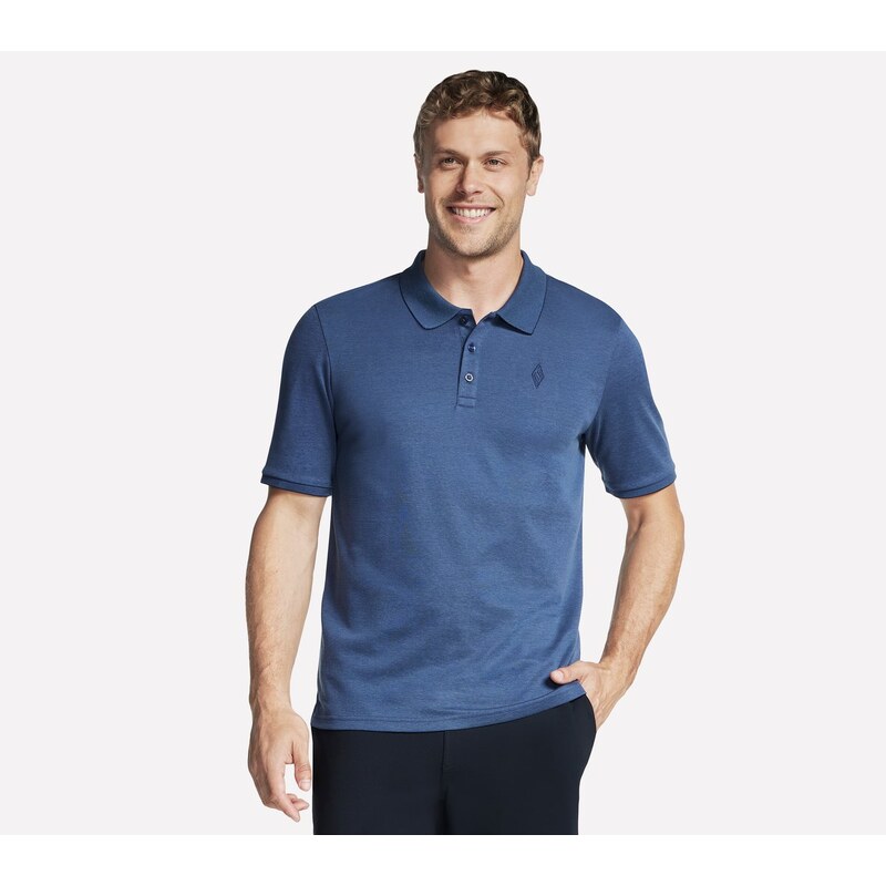 Skechers Muži Off Duty Polo v Tmave Modrá, Velikost Malý