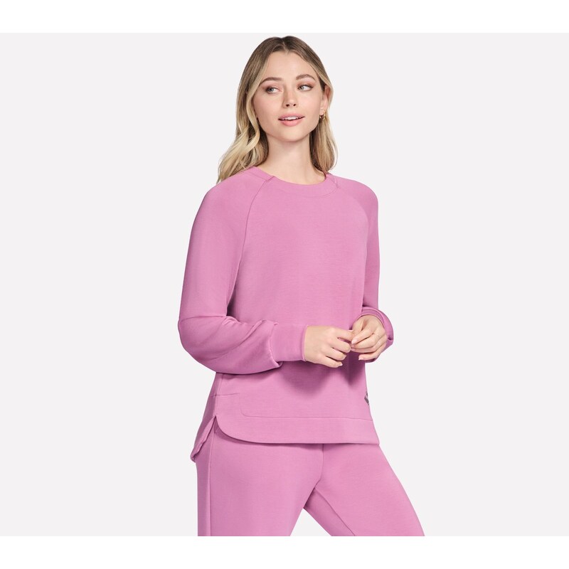 Skechers Ženy Cozy Luxe Crewneck v Ruzová, Velikost XS