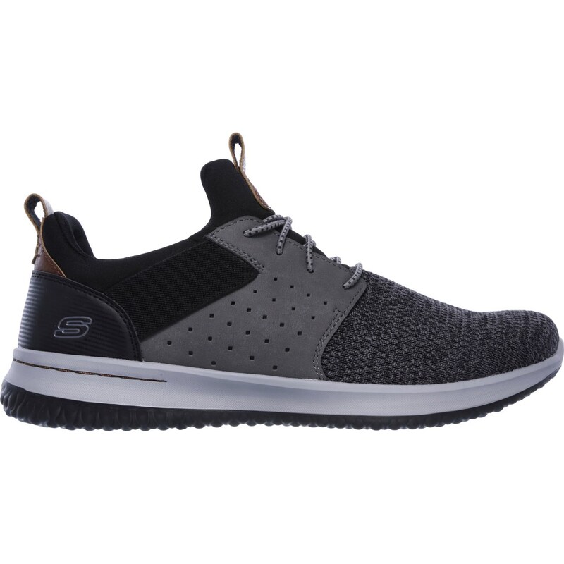 Skechers Muži Delson - Camben Shoes v Černá/Šedá, Velikost 39,