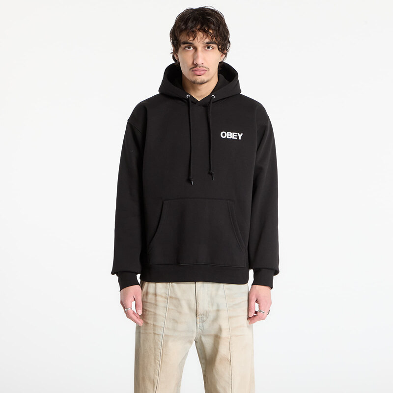 OBEY Clothing Mikina OBEY Doberman Pullover Hood Black L