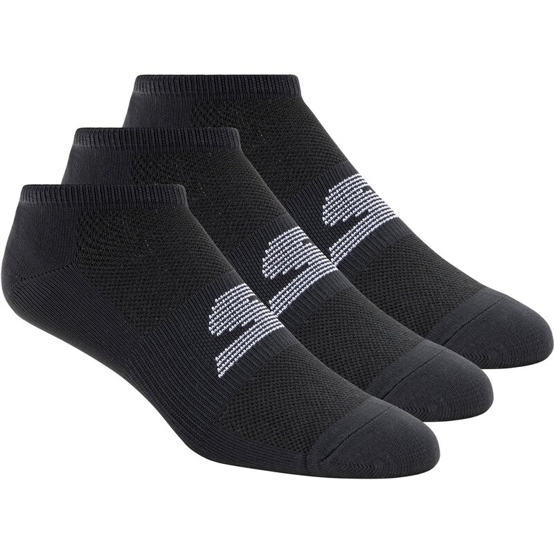 Skechers Muži 3 Pack No Show Stretch ponožky v Černá, Velikost