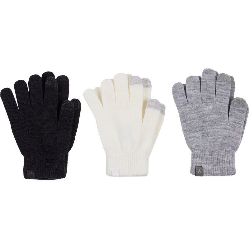 Skechers Ženy Magic Gloves - 3 Pack v Cerná