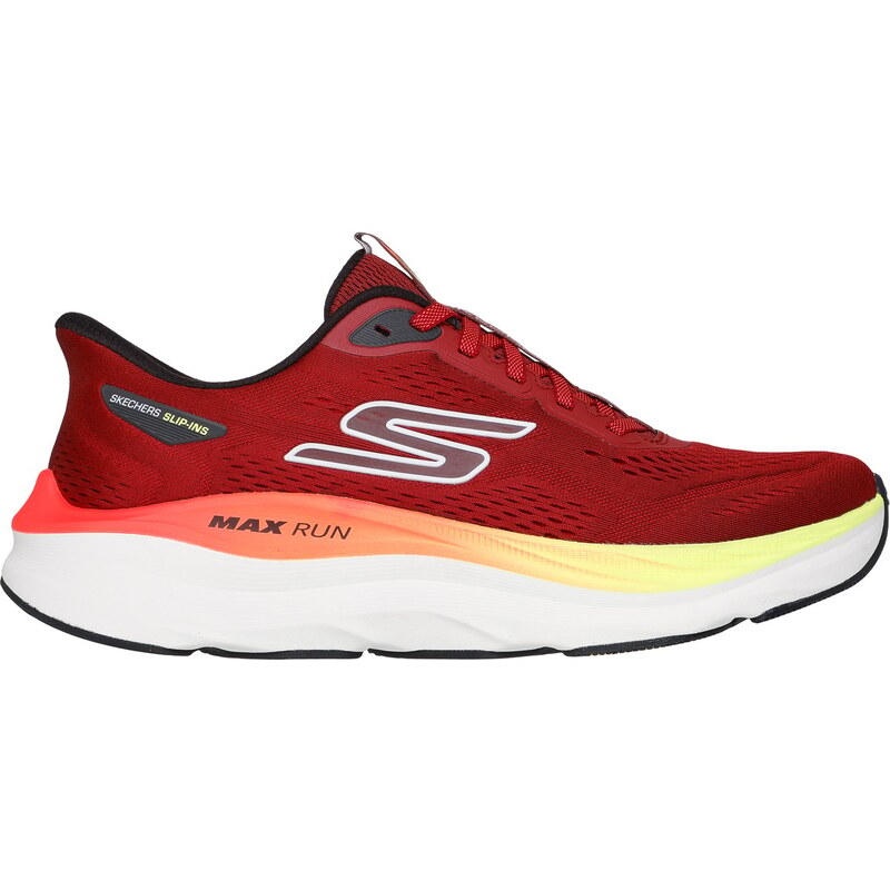 Skechers Muži Slip-ins: Max Run Shoes v Cervená/ Multi, Velikost