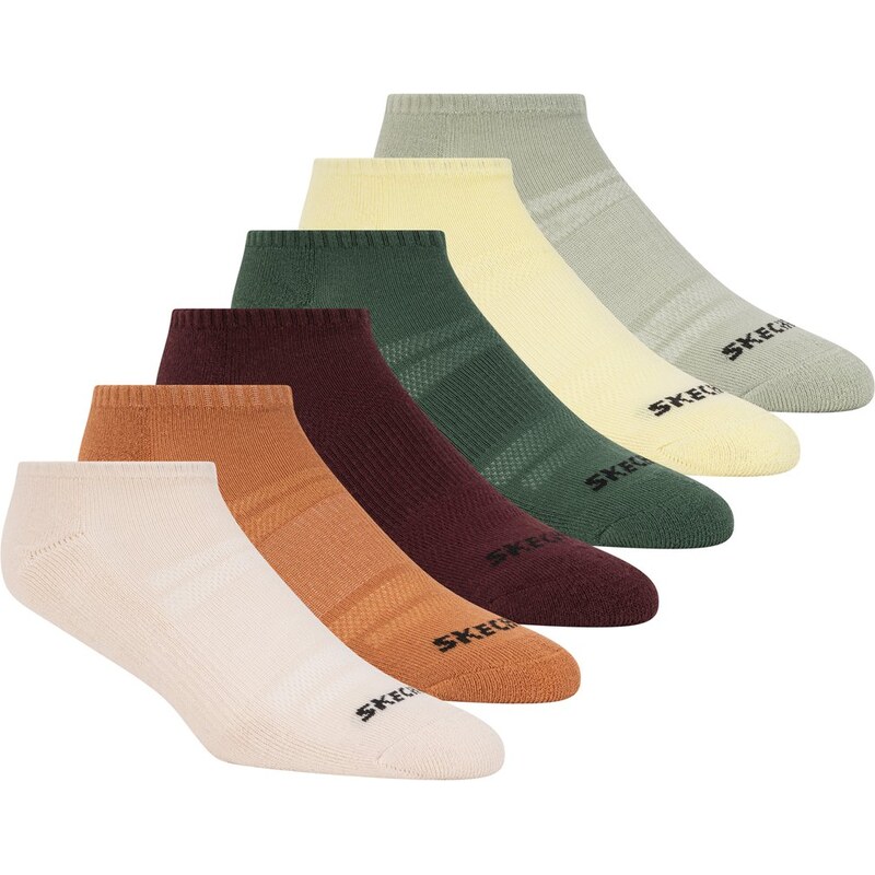 Skechers 6 Pack Core Low Cut Medium ponožky v Přírodní Barva