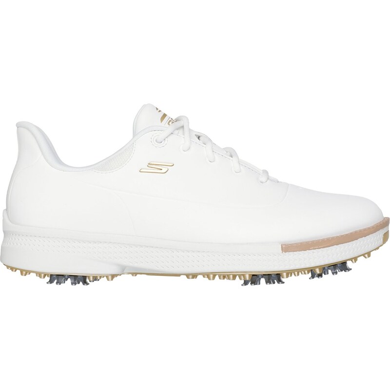 Skechers Ženy Waterproof: GO GOLF Jasmine 2 Shoes v Bílá/Zlatá,