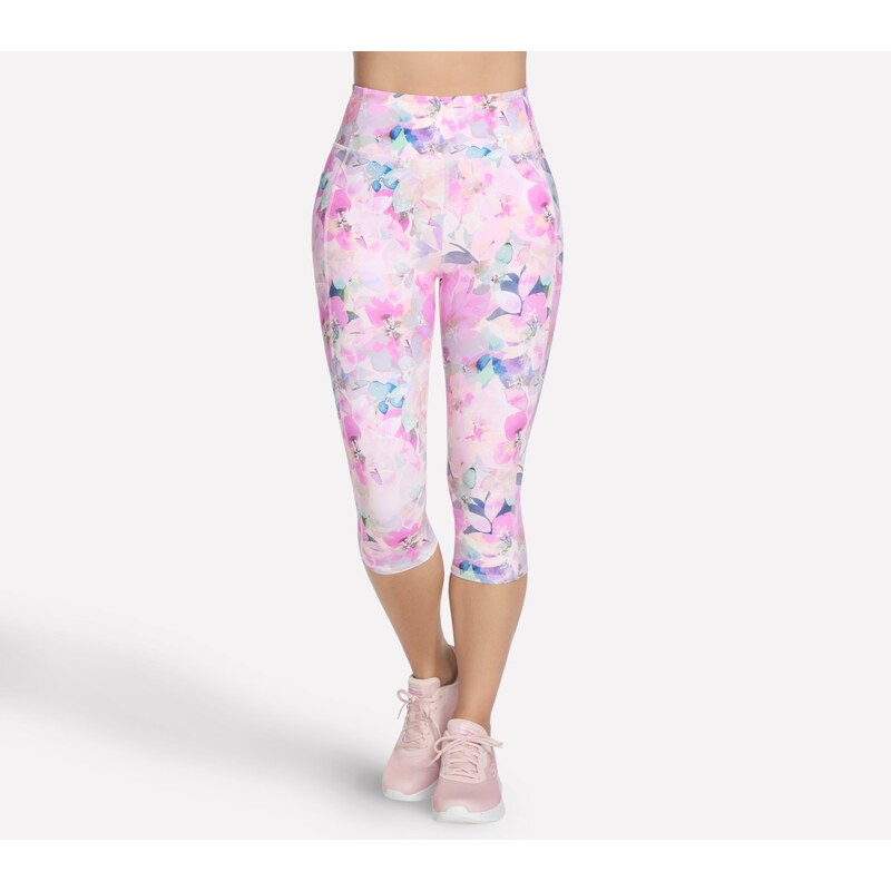Skechers Ženy GO WALK Seascape Floral capri v Korál, Velikost XS
