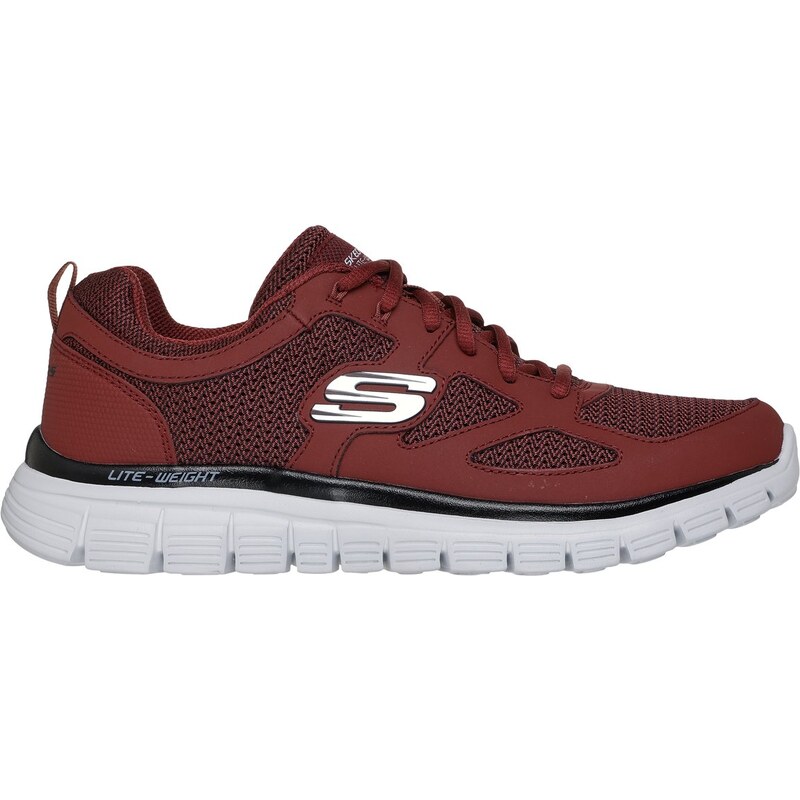 Skechers Muži Burns - Agoura Shoes v Burgundské, Velikost 45