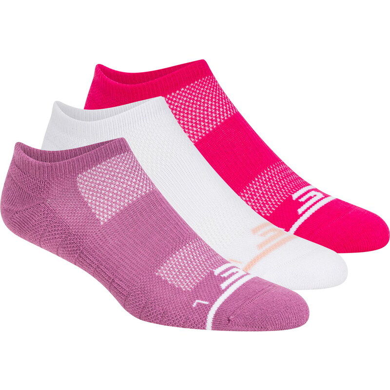 Skechers Ženy 3 Pack Womens No Show Premium Basic ponožky v