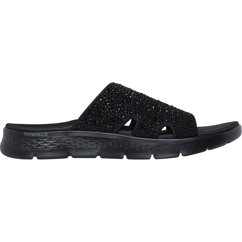 Skechers Ženy GO WALK Flex sandály - Glitz v Černá, Velikost 36,