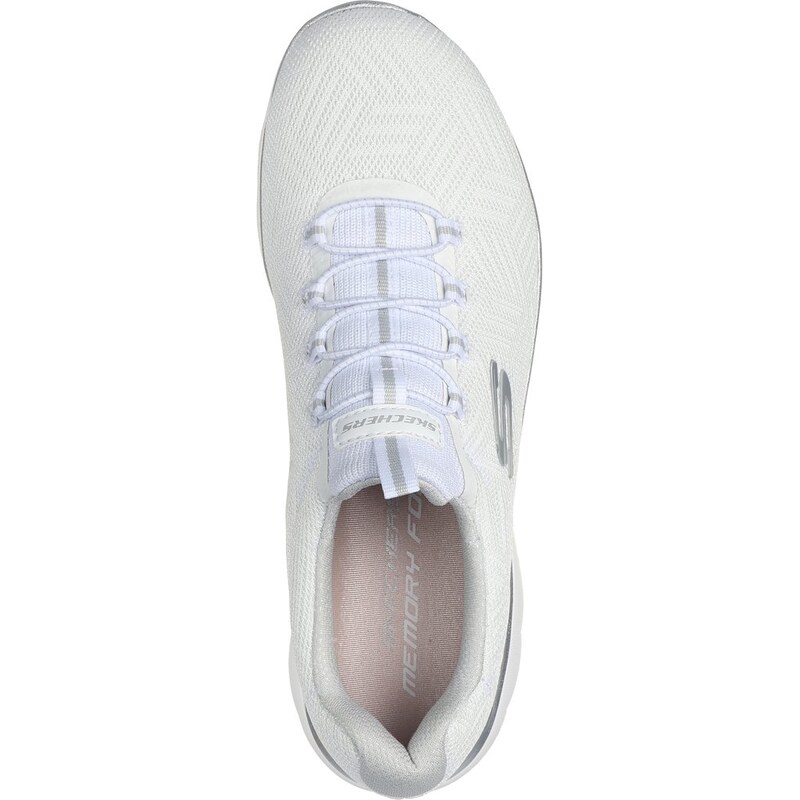 Skechers Ženy Summits - Artistry Chic Shoes v Bílý/Stříbrná, Velikost 40, Vegan