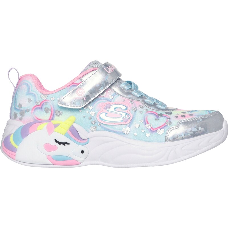 Skechers Dívky S-Lights: Unicorn Dreams - Heart Sparkles Teniska