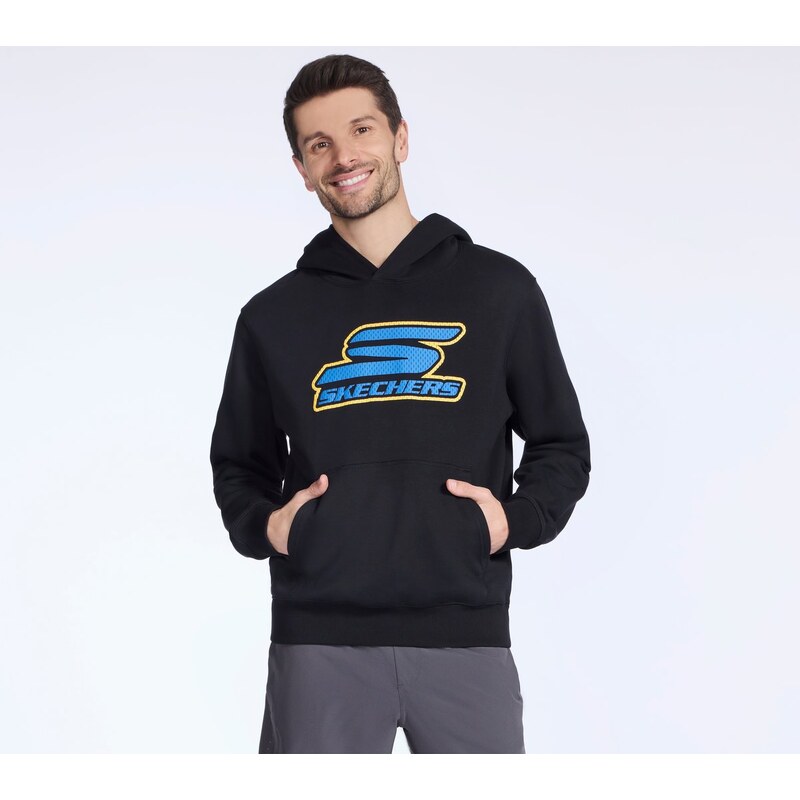 Skechers Muži SKECH-SWEATS Nitro mikina v Černá, Velikost Malý