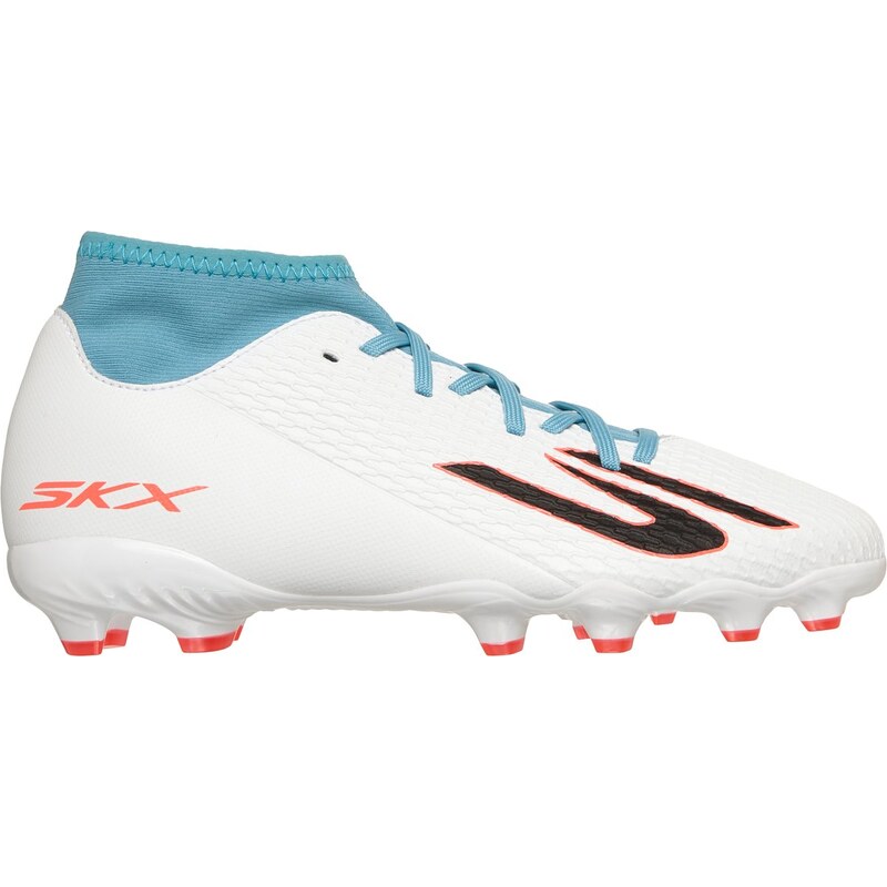 Skechers SKX_2 Jr High Youth MG Shoes v Bílý/Zeleno Modrá Barva,