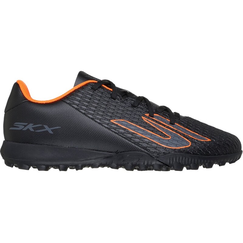 Skechers SKX_2 Jr TD TF Shoes v Černá/Oranžový, Velikost 26.5