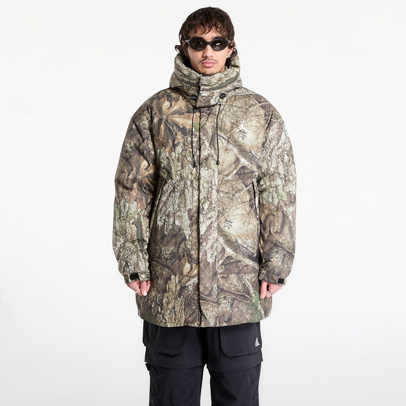 Bunda Jordan Flight Mens Therma-FIT Down Parka Medium Olive/
