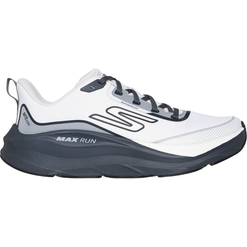 Skechers Muži Waterproof: Max Run - Vorteza Shoes v Bílá/Sedá