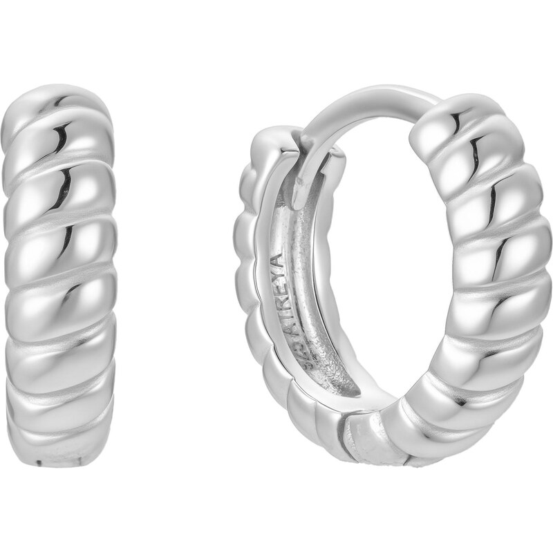 Atreya Stříbrné kruhové náušnice Twist Mini Hoops - Prémiová edice 110797681