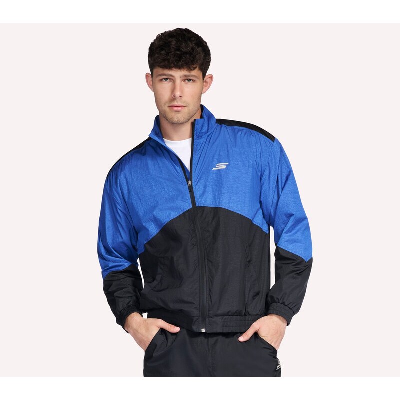 Skechers Muži GO SHIELD Pace bunda v Černá, Velikost Poloviční