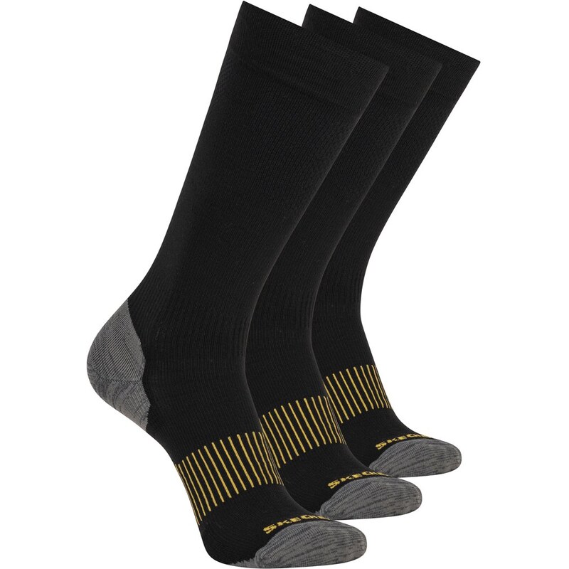 Skechers Muži Work: 3 Pack Mens Over Calf Compression ponožky v
