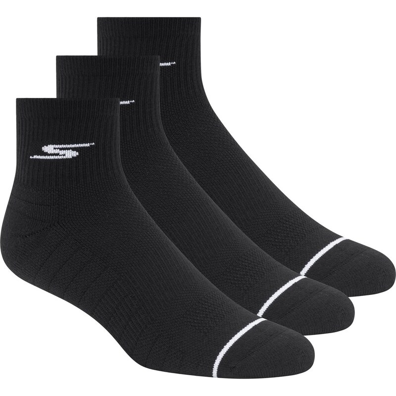 Skechers Muži Quarter Premium Basic ponožky - 3 Pack v Černá,