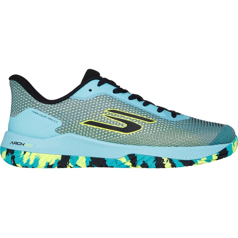 Skechers Muži Viper Court Pro 2.0 Shoes v Aqua, Velikost 41,