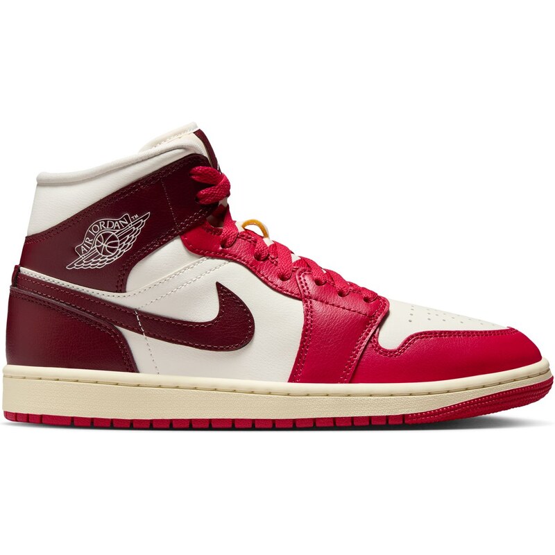 Air Jordan 1 Mid "Mystic Hibiscus" Wmns - Dámské - Tenisky Jordan - Bílé - BQ6472-119