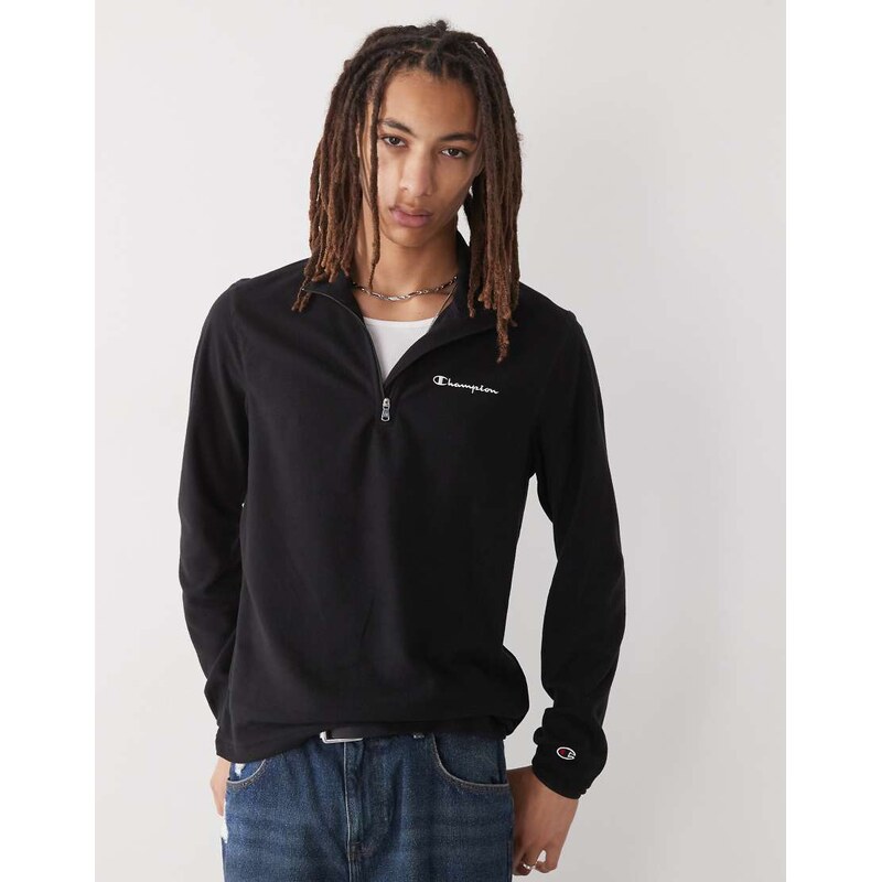 Champion half zip fleece in black