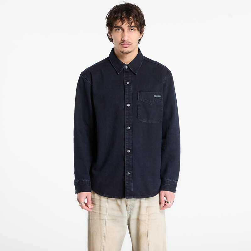 Košile Calvin Klein Jeans Blue Black Stone 90S Shirt Blue M