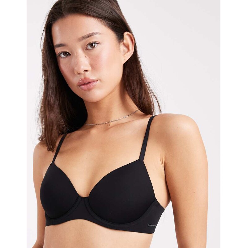 Cotton On ultimate comfort bonded t-shirt bra in black