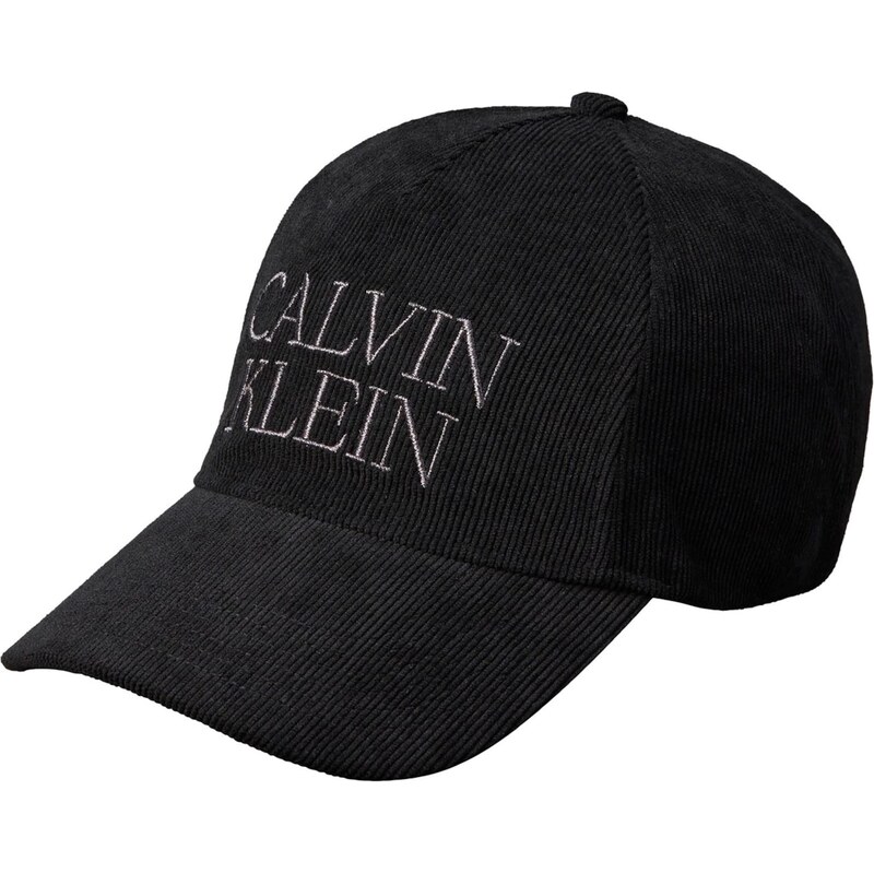 Calvin Klein Kšiltovka stříbrně šedá / černá 110803447