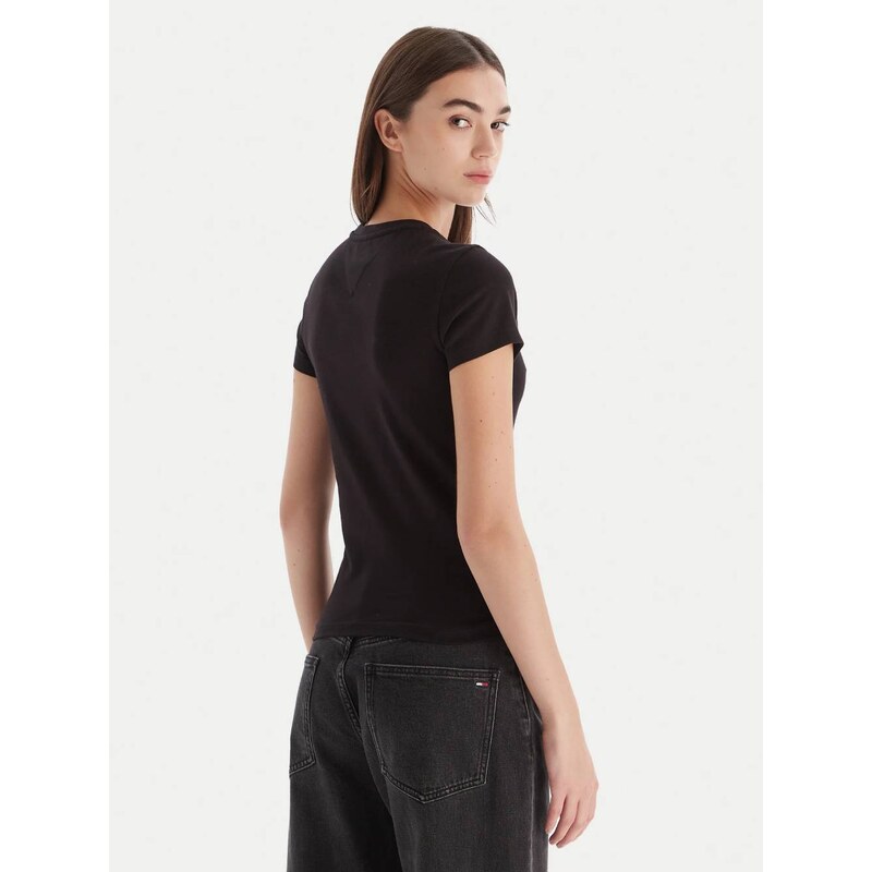 Tommy Jeans dámské černé tričko