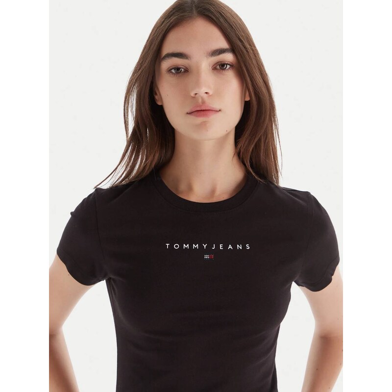 Tommy Jeans dámské černé tričko