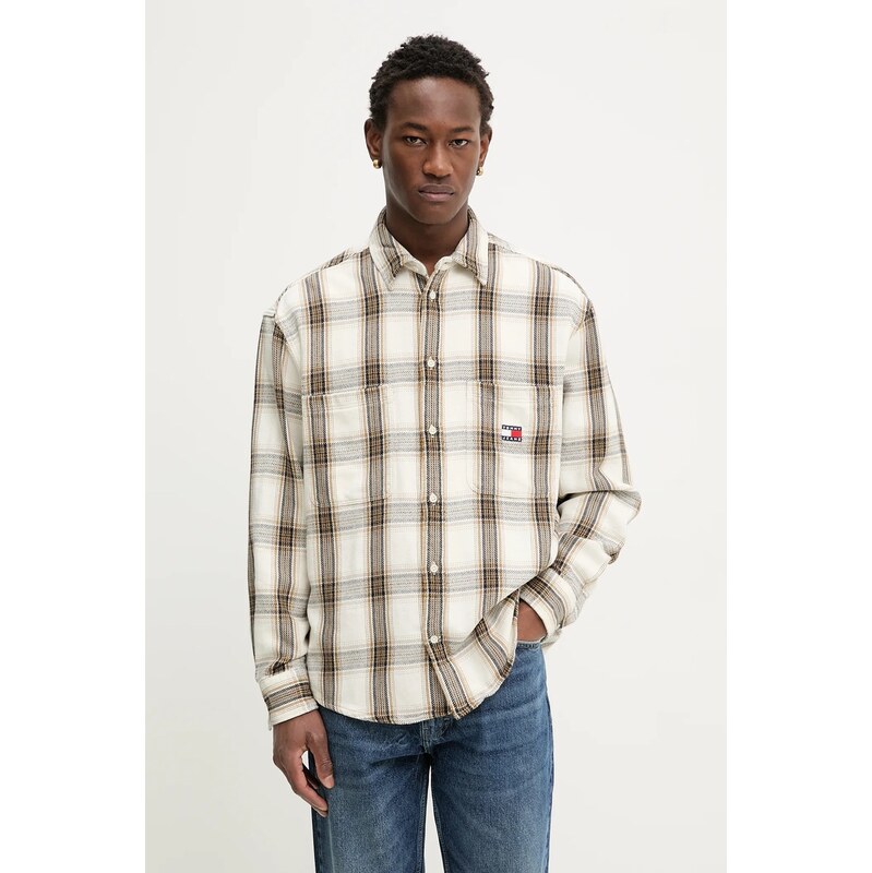 Tommy Jeans Bavlněná košile Tommy Jeans