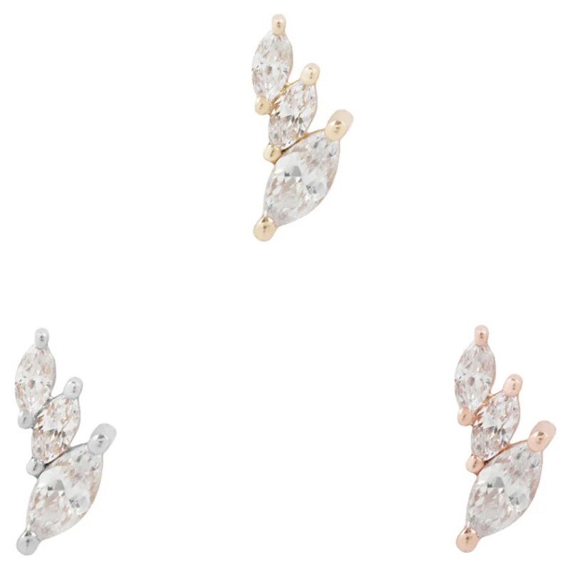Buddha jewelry Bezzávitová koncovka piercingu Multiplicity ze 14