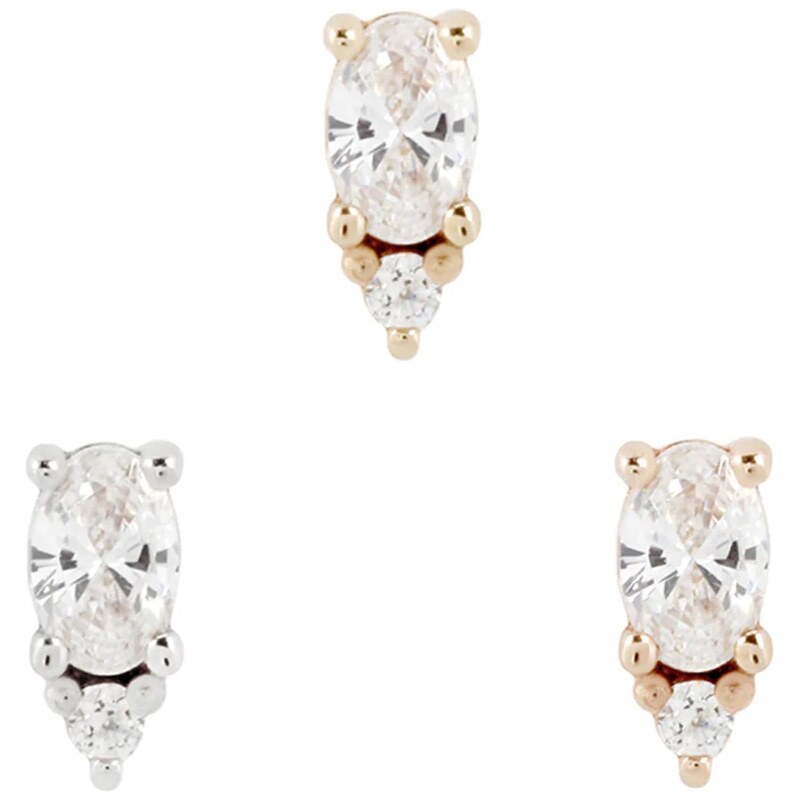Buddha jewelry Bezzávitová koncovka piercingu Desden ze 14 kt